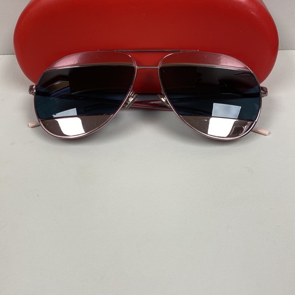 Dior Pink Blue Mirrored Logo Aviators NeverUsed - Picture 14 of 14